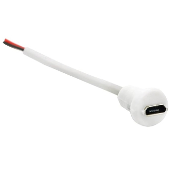 Micro USB Female Socket Connector Charging Port Panel Mount with Wire in BD, Bangladesh by BDTronics