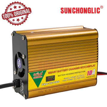 Sunchonglic 12V 10A Digital Battery Charger with LED Display for AGM GEL SLA Lead Acid Battery in BD, Bangladesh by BDTronics