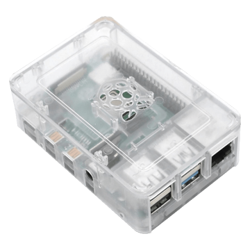 Transparent ABS Plastic Case for Raspberry Pi 4