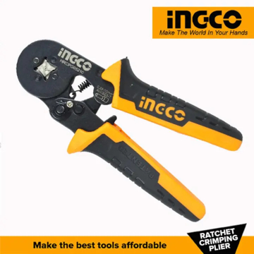 INGCO Ratchet Crimping Tool 6" Plier HRCPG05210 0.25 to 10mm² AWG 23 to 7 in BD, Bangladesh by BDTronics