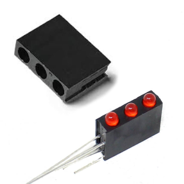 3mm LED Holder 3 Holes PCB Mount (without LED) in BD, Bangladesh by BDTronics