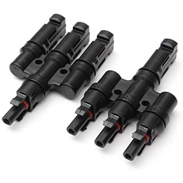 1 Pair 3-Way MC4 Male + Female M/F Branch Connectors Set for PV Solar Panel Jack Cable Accessories