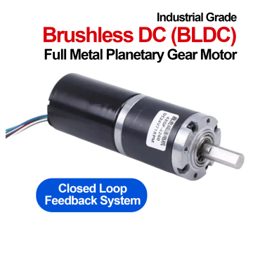 42mm BLDC Brushless Planetary Metal Gear Motor 24V DC 155kgf-cm (42GP-4260) in BD, Bangladesh by BDTronics