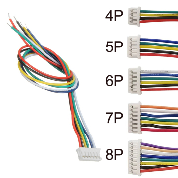 JST GH 1.25mm Pitch (4Pins/ 5P/ 6P/7P/ 8P) Female Plug Connector With 100mm Wire in BD, Bangladesh by BDTronics