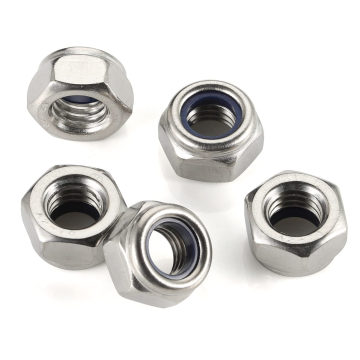 M4 Stainless Steel SS Hex Self-Locking Nut (5 pcs) in BD, Bangladesh by BDTronics