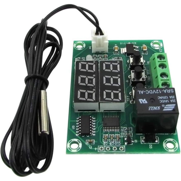 XH-W1219 Digital Thermostat Temperature Controller Module Switch with NTC Probe Dual LED Display in BD, Bangladesh by BDTronics