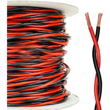 14/76 Flexible Electrical Wire Twisted Copper Cable Red+Black (1 Gauge) in BD, Bangladesh by BDTronics