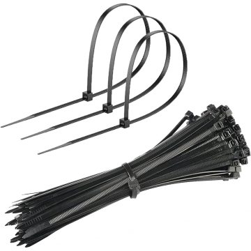 100mm Black Color Plastic Cable Tie Zip Tie (10 Pcs) in BD, Bangladesh by BDTronics