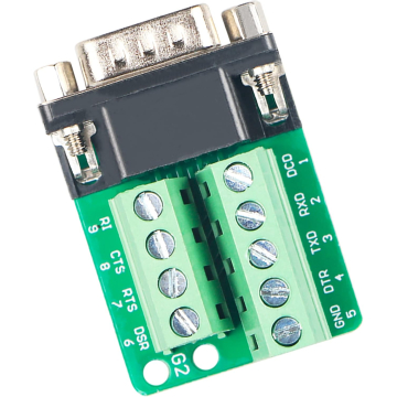DB9/RS232/RS485 9-Pin Terminal Male Breakout Board with Screw Terminal in BD, Bangladesh by BDTronics