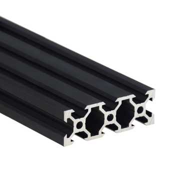 2060 V Slot Black Anodized Aluminum Extrusion Profile for 3D Printer and CNC in BD, Bangladesh by BDTronics