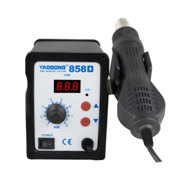 YAOGONG 858D Hot Air Gun Soldering Desoldering Station SMD Rework Repair Tool in BD, Bangladesh by BDTronics