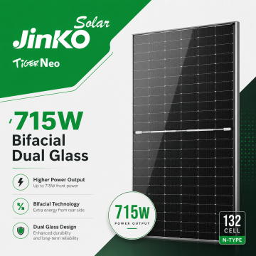 Jinko Tiger Neo 715W Bifacial Solar Panel in BD, Bangladesh by BDTronics