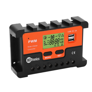 Good Quality 20A PWM Solar Charge Controller 12V/24V Auto 48V Solar Panel Lead Acid Lithium Battery  in BD, Bangladesh by BDTronics