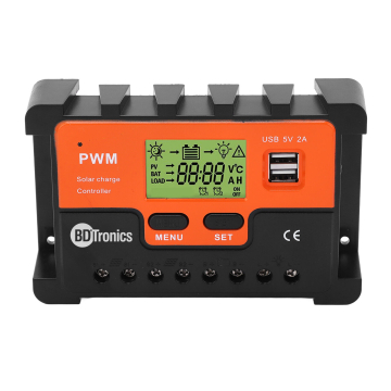 Good Quality 10A PWM Solar Charge Controller 12V/24V Auto 48V Solar Panel Lead Acid Lithium Battery  in BD, Bangladesh by BDTronics