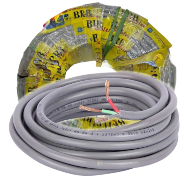 BRB Cable 70/76 DC Wire Three Core  3X2.0 RM Flexible Sheathed PVC Insulated Circular Cable 7076 (1 Goj) in BD, Bangladesh by BDTronics