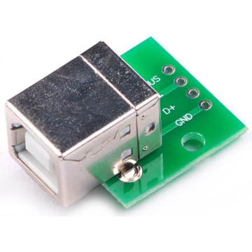 USB Type B Female to Breadboard Adapter & PCB 2.54mm DIP 4P