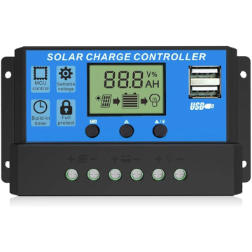 PWM Solar Charge Controller 12V/24V 20A with USB