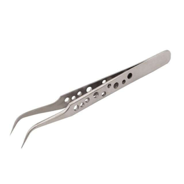 Anti-static Curved Tweezer Non Magnetized Stainless Steel Tweezer Professional Repair Tool in BD, Bangladesh by BDTronics