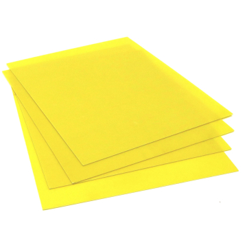 Yellow Epoxy Fiberglass Insulation Plate 0.5mm Thickness 203mm*172mm for LiFePO4 Battery Pack