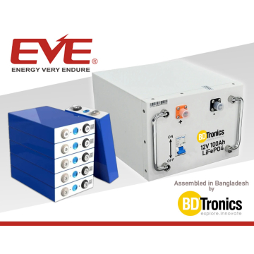 EVE 105Ah (NEW A+ Grade) Lithium Iron Phosphate LiFePO4 Rechargeable Battery 12V 24V 48V 60V in BD, Bangladesh by BDTronics