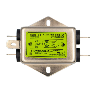 EMI Filter Anti-interference AC 220V 10A Single-Phase Power Supply Filter CW1B-10A-T in BD, Bangladesh by BDTronics