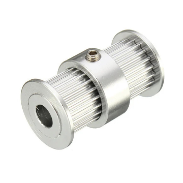 GT2 Double Head Pulley 20 Teeth Bore 5mm Belt Width 6mm Aluminium Timing Pulley for 3D Printers