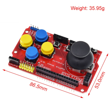 Joystick Shield for Arduino Expansion Board Analog Keyboard and Mouse Function in BD, Bangladesh by BDTronics