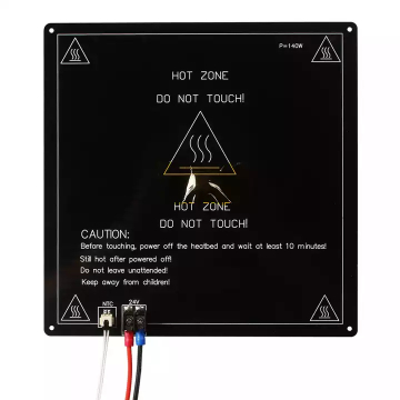 MK3 24V New Upgraded 220x220x3mm Aluminium Substrate Heat Bed with Built in NTC in BD, Bangladesh by BDTronics