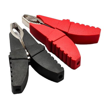 100mm Battery Crocodile Clip 50A Heavy Duty Alligator Clip (Red + Black) in BD, Bangladesh by BDTronics