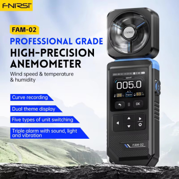 FNIRSI Handheld Digital Anemometer Wind Temperature Humidity Meter (FAM-02) in BD, Bangladesh by BDTronics