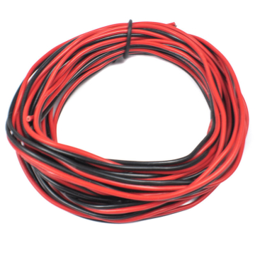 24AWG Flexible Electrical Wire DC Copper Cable Red+Black (1 Gauge) in BD, Bangladesh by BDTronics