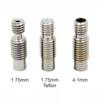 E3D V6 Stainless Steel Throat Pipe Nozzle Heat Break Hotend Parts for 1.75mm for 3D Printer Extruder in BD, Bangladesh by BDTronics