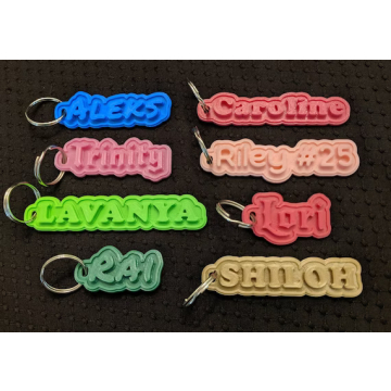 Custom 3D Printed Key Chain with Your Name in BD, Bangladesh by BDTronics