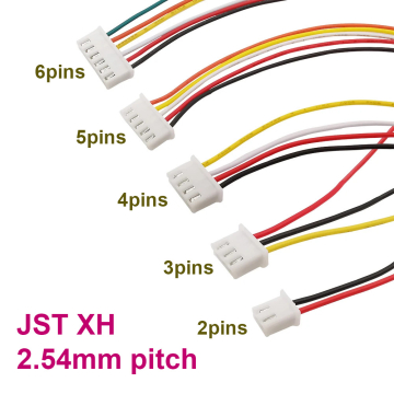 JST XH 2.54mm Female Connector 200mm Wire (2P/ 3P/ 4P/ 5P/ 6P) in BD, Bangladesh by BDTronics