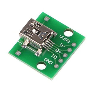 Mini USB to Breadboard Adapter & PCB 2.54mm DIP 5P in BD, Bangladesh by BDTronics