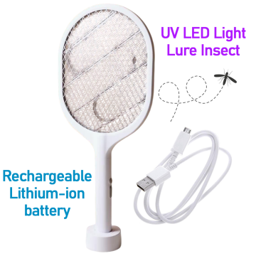 Rechargeable Mosquito Swatter Bat USB Charging Lithium-Ion with UV Lure Light WEISASI WD-959 in BD, Bangladesh by BDTronics