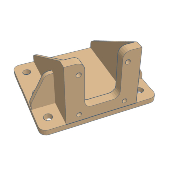 Plastic Mounting Bracket for NEMA 17 Stepper Motor with Side Mounting Screw in BD, Bangladesh by BDTronics