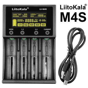 LiitoKala M4S Smart Battery Charger Capacity Tester for Li-ion LiPo Ni-MH NiCd AA AAA 18650 26650 14500 in BD, Bangladesh by BDTronics