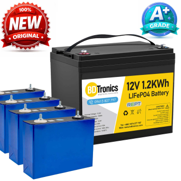 REPT 12V/24V/48V 100Ah (NEW A+ Grade)  Lithium Iron Phosphate LiFePO4 Battery in BD, Bangladesh by BDTronics