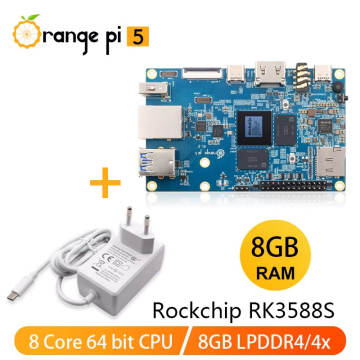 Orange Pi 5 (8GB) RK3588S 8-Core Single Board Computer + NPU with USB Type-C Power Supply in BD, Bangladesh by BDTronics
