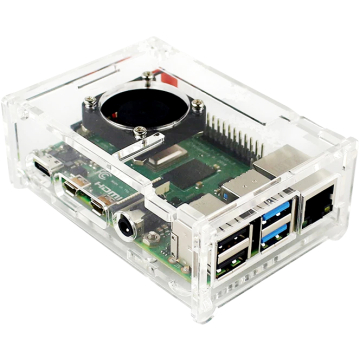 Transparent Acrylic Case for Raspberry Pi 4 in BD, Bangladesh by BDTronics