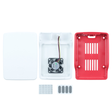 Raspberry Pi 5 Case (Red-White) in BD, Bangladesh by BDTronics