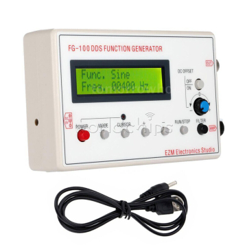 FG-100 DDS Function Signal Generator 1HZ-500KHz Sine Square Triangle Sawtooth Wave in BD, Bangladesh by BDTronics