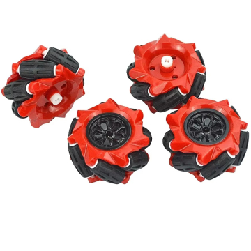Mecanum Wheel 80mm 4pcs Set for Omnidirectional Smart Robot Car Support 6.7mm Couplings in BD, Bangladesh by BDTronics