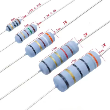 Carbon Film Resistor 1/2W 1W 2W 3W 5W (Select Value) in BD, Bangladesh by BDTronics