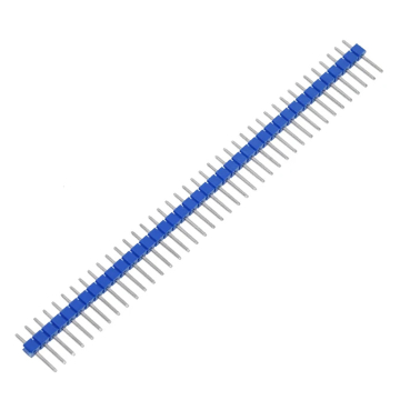 Male Pin Header Single Row 1x40 Pins 2.54mm Pitch Connector (Blue)  in BD, Bangladesh by BDTronics
