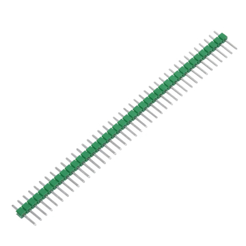 Male Pin Header Single Row 1x40 Pins 2.54mm Pitch Connector (Green)  in BD, Bangladesh by BDTronics