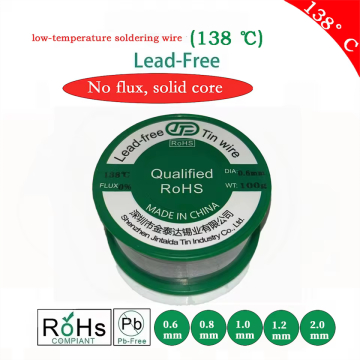 138°C Low Temperature Solder Wire Lead-Free for Desoldering 0.6mm/ 0.8mm/1.0mm (50g) in BD, Bangladesh by BDTronics