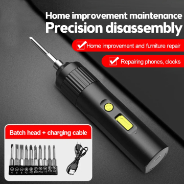 Portable Mini Cordless Electric Screw Driver Set with Bits in BD, Bangladesh by BDTronics