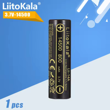 LiitoKala 14500 3.7V 800mAh Li-Ion Rechargeable Battery in BD, Bangladesh by BDTronics